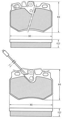 K27 Piduriklotsi komplekt,ketaspidur 481-2098927