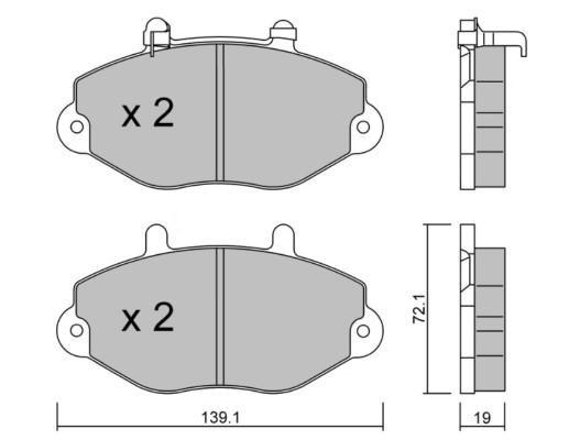 K27 Комплект тормозных колодок, дисковый тормоз 481-2146927
