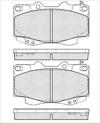 K27 Piduriklotsi komplekt,ketaspidur 481-2168027