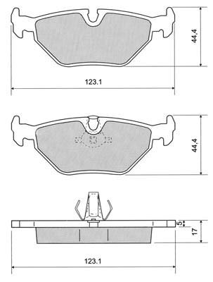 K27 Piduriklotsi komplekt,ketaspidur 481-2169127