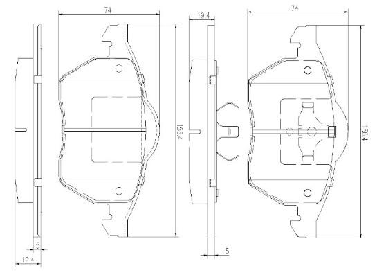 K27 Комплект тормозных колодок, дисковый тормоз 481-2191127