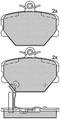 K27 Комплект тормозных колодок, дисковый тормоз 481-2199827