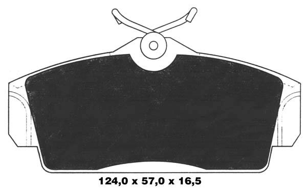 K27 Комплект тормозных колодок, дисковый тормоз 481-2209627
