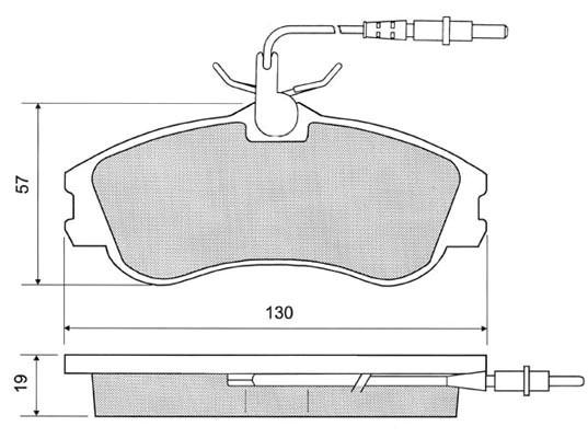 K27 Piduriklotsi komplekt,ketaspidur 481-2271127