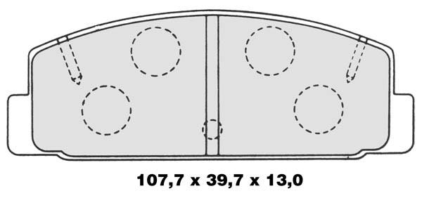 K27 Комплект тормозных колодок, дисковый тормоз 481-2302727