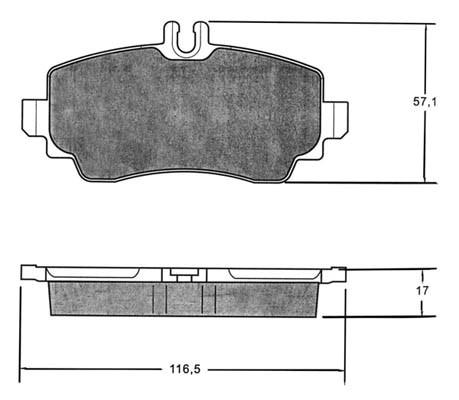 K27 Комплект тормозных колодок, дисковый тормоз 481-2307027