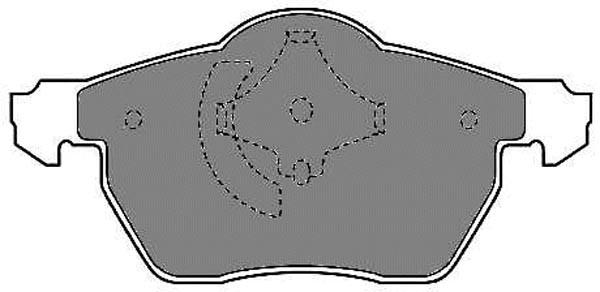 K27 Комплект тормозных колодок, дисковый тормоз 481-2310627