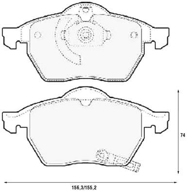 K27 Комплект тормозных колодок, дисковый тормоз 481-2311627