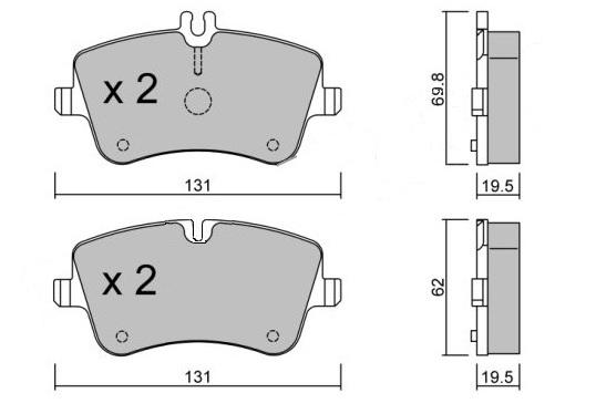 K27 Piduriklotsi komplekt,ketaspidur 481-2314427