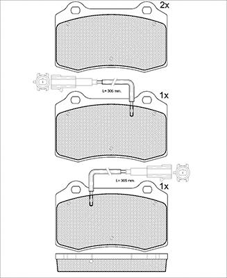 K27 Piduriklotsi komplekt,ketaspidur 481-2320627