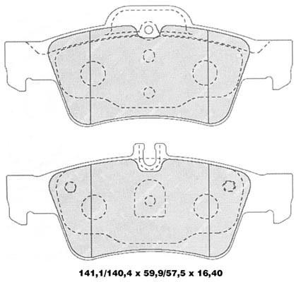 K27 Комплект тормозных колодок, дисковый тормоз 481-2333427
