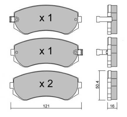 K27 Piduriklotsi komplekt,ketaspidur 481-2350327