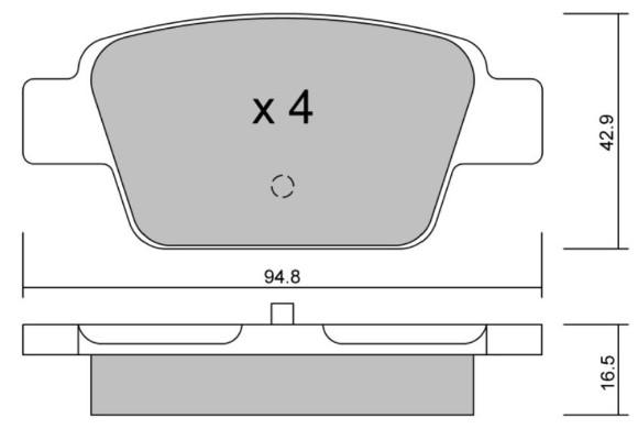 K27 Комплект тормозных колодок, дисковый тормоз 481-2371427