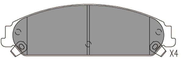 K27 Комплект тормозных колодок, дисковый тормоз 481-2416427