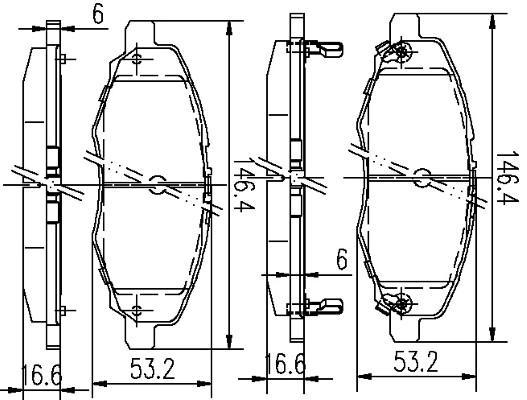 K27 Piduriklotsi komplekt,ketaspidur 481-2452327