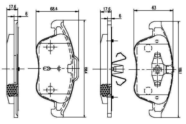 K27 Комплект тормозных колодок, дисковый тормоз 481-2470927