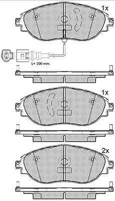 K27 Комплект тормозных колодок, дисковый тормоз 481-2473827