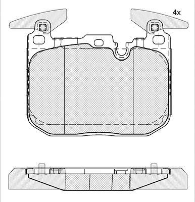 K27 Комплект тормозных колодок, дисковый тормоз 481-2502827