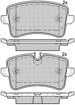 K27 Комплект тормозных колодок, дисковый тормоз 481-2521427