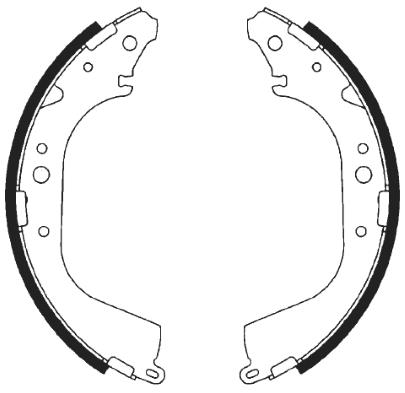 K27 Комплект тормозных колодок 483-115288