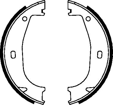 K27 Комплект тормозных колодок, стояночная тормозная с 483-1926