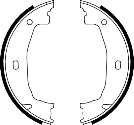 K27 Комплект тормозных колодок, стояночная тормозная с 483-1928