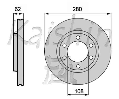 KAISHIN Тормозной диск CBR487