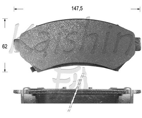 KAISHIN Piduriklotsi komplekt,ketaspidur D10006