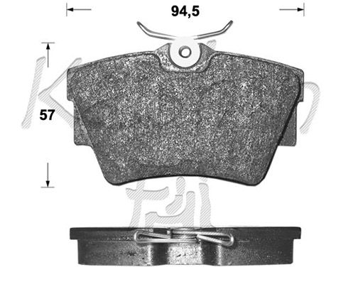 KAISHIN Piduriklotsi komplekt,ketaspidur D10092