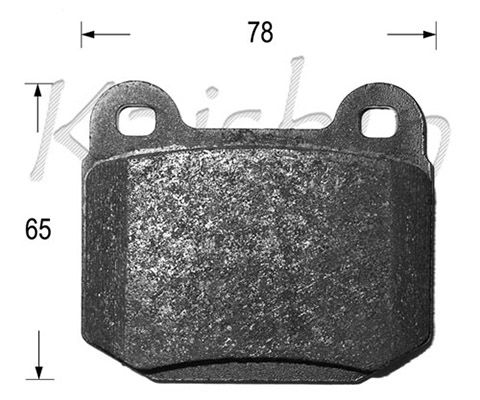 KAISHIN Piduriklotsi komplekt,ketaspidur D10125