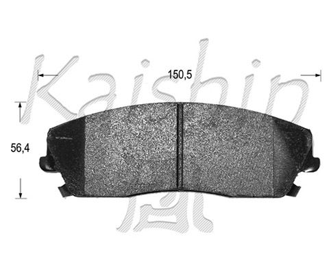 KAISHIN Комплект тормозных колодок, дисковый тормоз D10126