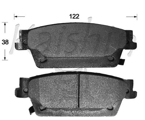 KAISHIN Комплект тормозных колодок, дисковый тормоз D10143