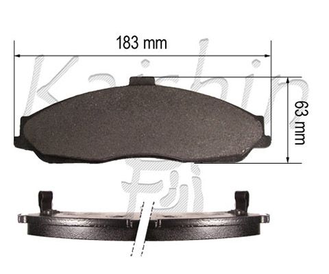 KAISHIN Комплект тормозных колодок, дисковый тормоз D10161