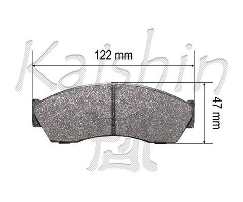 KAISHIN Комплект тормозных колодок, дисковый тормоз D10170