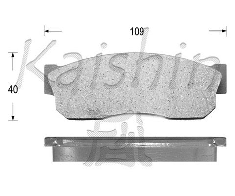 KAISHIN Piduriklotsi komplekt,ketaspidur D1018