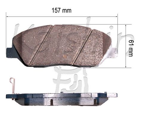 KAISHIN Комплект тормозных колодок, дисковый тормоз D11198OE