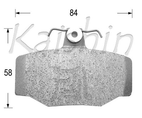 KAISHIN Комплект тормозных колодок, дисковый тормоз D1214