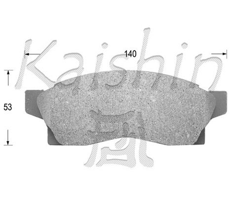KAISHIN Комплект тормозных колодок, дисковый тормоз D2091