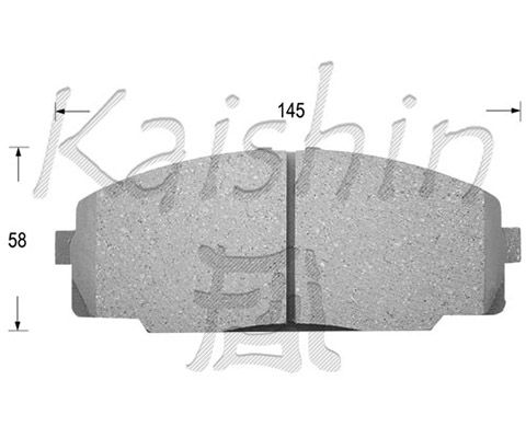 KAISHIN Piduriklotsi komplekt,ketaspidur D2104