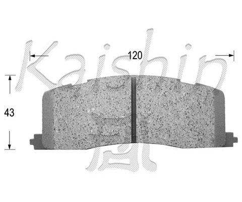 KAISHIN Комплект тормозных колодок, дисковый тормоз D2105