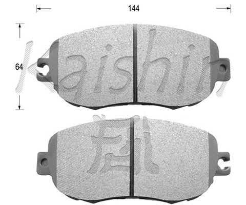 KAISHIN Комплект тормозных колодок, дисковый тормоз D2129