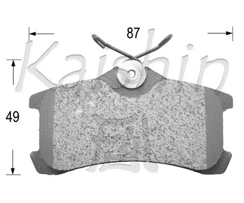 KAISHIN Piduriklotsi komplekt,ketaspidur D2220