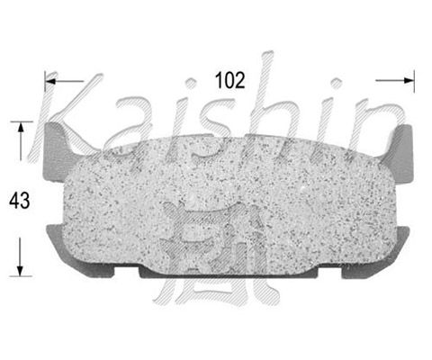 KAISHIN Piduriklotsi komplekt,ketaspidur D3117