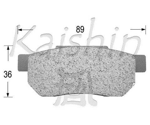 KAISHIN Комплект тормозных колодок, дисковый тормоз D5018