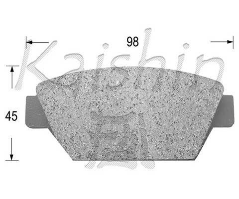 KAISHIN Комплект тормозных колодок, дисковый тормоз D6012