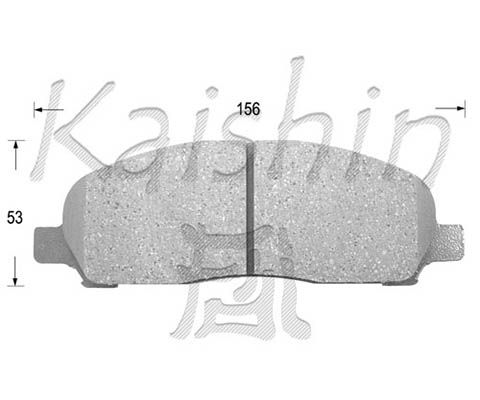 KAISHIN Комплект тормозных колодок, дисковый тормоз D6097