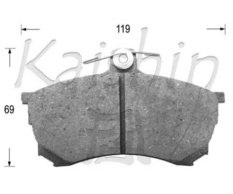 KAISHIN Комплект тормозных колодок, дисковый тормоз D6102