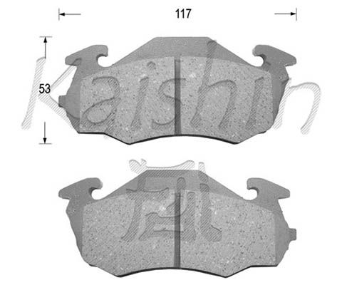 KAISHIN Piduriklotsi komplekt,ketaspidur D7026