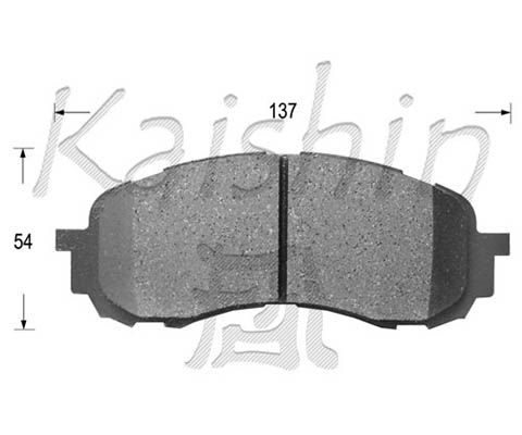 KAISHIN Комплект тормозных колодок, дисковый тормоз D7058