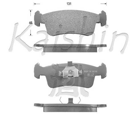 KAISHIN Piduriklotsi komplekt,ketaspidur D9008